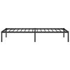 vidaXL Bedframe metaal zwart 75 x 190 cm