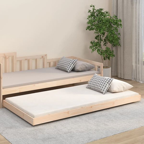 vidaXL Bedframe zonder matras massief grenenhout 100x200 cm
