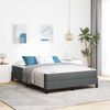 vidaXL Boxspringbed met matras Donkergrijs 140 x 190 cm Stof