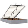 vidaXL Ottoman bed met matras en LED's 120x200cm stof lichtgrijs