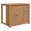 vidaXL Keuken Trolley PANAMA 2 pcs Honing Wax 112 x 77 x 90 cm
