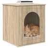 vidaXL Kattenhuis Sonoma 53 x 52 x 62 cm Bewerkt hout