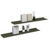 vidaXL Drijvende plank 2 pcs Olijf Groen 100 x 18 x 2,5 cm Staal