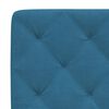 vidaXL Bedframe met LED zonder matras fluweel blauw 100x200 cm
