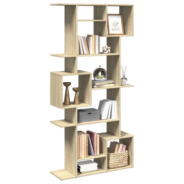 vidaXL Boekenkast 92x29x188 cm bewerkt hout sonoma eikenkleurig