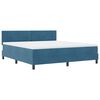 vidaXL Boxspringbed met matras Donkerblauw 180 x 200 cm Fluweel