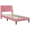 vidaXL Bedframe met hoofdeinde Roze 80 x 200 cm Fluweel