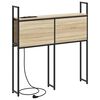 vidaXL Opberghoofdbord met Oplaadstation Sonoma eiken 93 x 15 x 98 cm