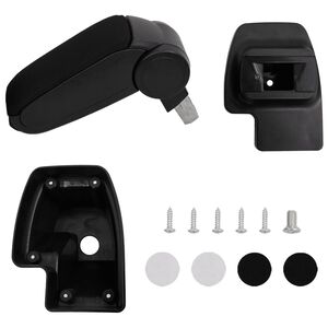 vidaXL Armsteun 15x35x(33-49,5) cm ABS zwart