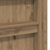 vidaXL Loft Bedframe met Bureau Artisan Eiken 75 x 190 cm Bewerkt hout