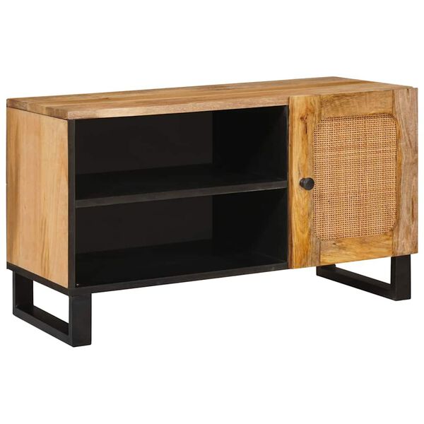 vidaXL TV-kast met opslag Bruin 80 x 33 x 46 cm Massief Mango Hout