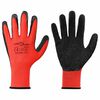 vidaXL Werkhandschoenen 12 st Rood en Zwart 10 / xl Latexcoating