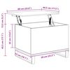 vidaXL Salontafel 60x44,5x45 cm bewerkt hout grijs sonoma eikenkleurig