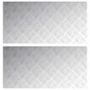 vidaXL Trap Tread Rechthoekig 2 pcs Zilver 100 x 50 cm Aluminium