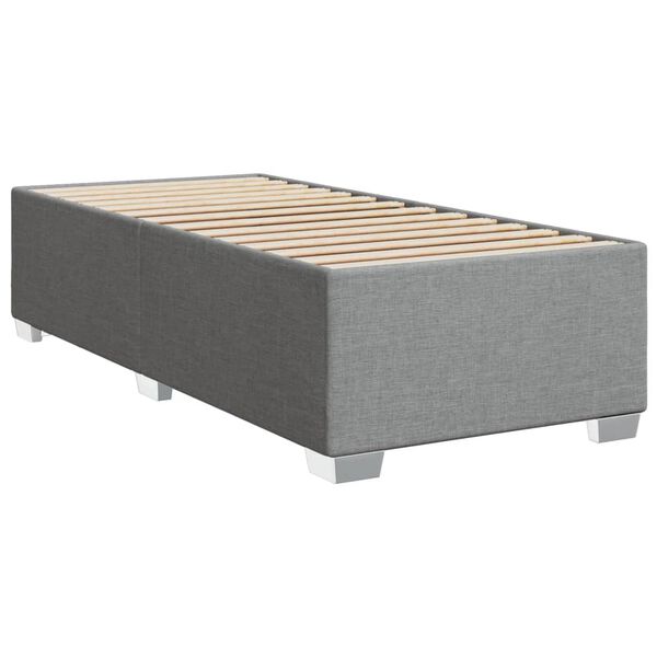 vidaXL Bedframe zonder matras 80x200 cm stof lichtgrijs