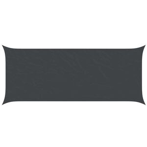vidaXL Zonneschaduwzeil Zwart 6 x 2,5 m 100% Polyester Oxford