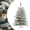 vidaXL Kunstmatige Inklapbare Kerstboom Wit 150 cm PE en PVC