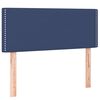 vidaXL Boxspring met matras stof blauw 90x190 cm