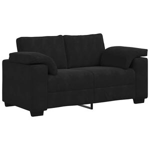 vidaXL Loveseat bank 160x77x82 cm fluweel zwart