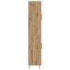 vidaXL Hoge kast 2 pcs Artisan Eiken Bewerkt hout