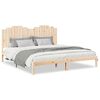vidaXL Bedframe extra lang zonder matras massief hout 180x210 cm