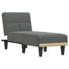vidaXL Chaise longue stof donkergrijs
