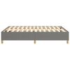vidaXL Boxspring bed stof donkergrijs 140x190 cm