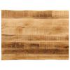 vidaXL Tafelblad met natuurlijke rand 80x60x2,5 cm massief mangohout