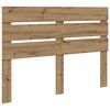 vidaXL Hoofdbord Artisan Eiken Bewerkt hout