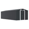 vidaXL Tuinschuur 257x580x181 cm metaal antracietkleurig