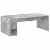vidaXL Salontafel Beton Grijs 101,5 x 50 x 37 cm Bewerkt hout