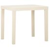 vidaXL Tuintafel 79x65x72 cm kunststof wit