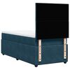 vidaXL Boxspring met matras fluweel blauw 80x200 cm