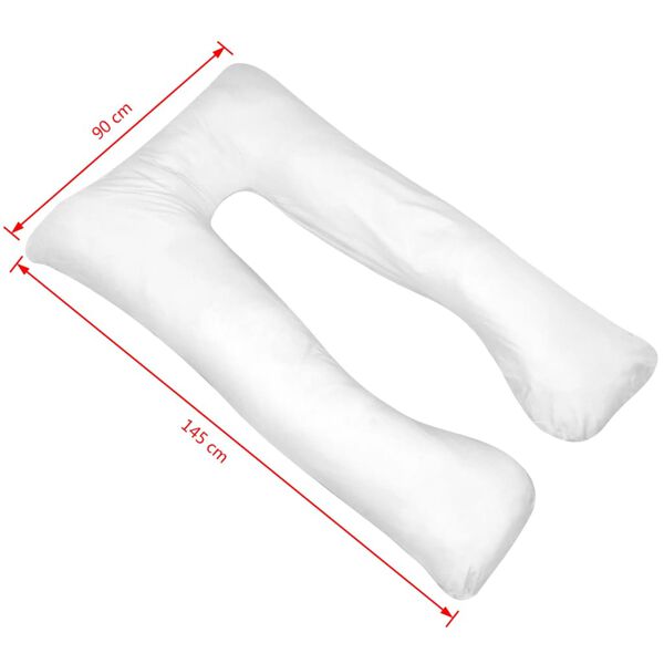 vidaXL Zwangerschapskussen 90x145 cm wit