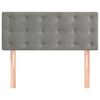 vidaXL Hoofdbord 90x5x78/88 cm fluweel lichtgrijs