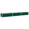 vidaXL Verhoogd Tuinbed Groen 240 x 40 x 24 cm koudgewalst stalen