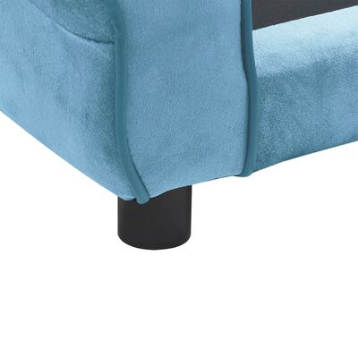 vidaXL Hondenbank 72x45x30 cm pluche turquoise