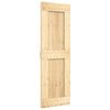vidaXL Schuifdeur NARVIK Naturel en Zwart 70 x 210 cm (213,5 cm)