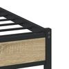 vidaXL Bedframe zonder matras metaal sonoma eikenkleurig 120x200 cm