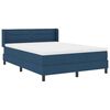 vidaXL Boxspringbed met matras Blauw 190 x 140 cm Polyester