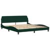 vidaXL Bedframe zonder matras 180x200 cm fluweel donkergroen