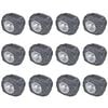 vidaXL Outdoor Spotlight solar LED 12 st steenvormig