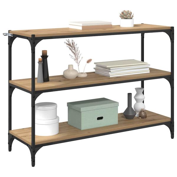 vidaXL Boekenkast artisanaal eikenkleurig 100 x 33 x 70,5 cm