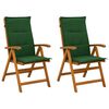 vidaXL Recliner Tuinstoelen 2 st Naturel Massief Acaciahout