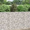 vidaXL Gabion plantenbak trapezium 100x20x100 cm gegalvaniseerd staal