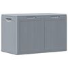 vidaXL Tuinbox 180 L PP houtlook grijs