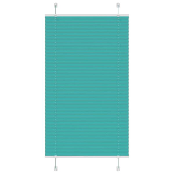 vidaXL Pliss&eacute; rolgordijn 75x150 cm stofbreedte 74,4 cm petrol groen