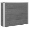vidaXL Verhoogde plantenbak Grijs 100 x 30 x 82 cm WPC en Aluminium