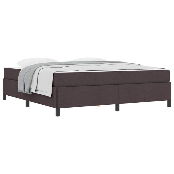 vidaXL Boxspringbed Donkerbruin 180 x 200 cm Stof