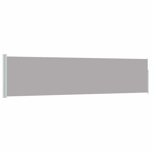 vidaXL Tuinscherm uittrekbaar 120x500 cm grijs